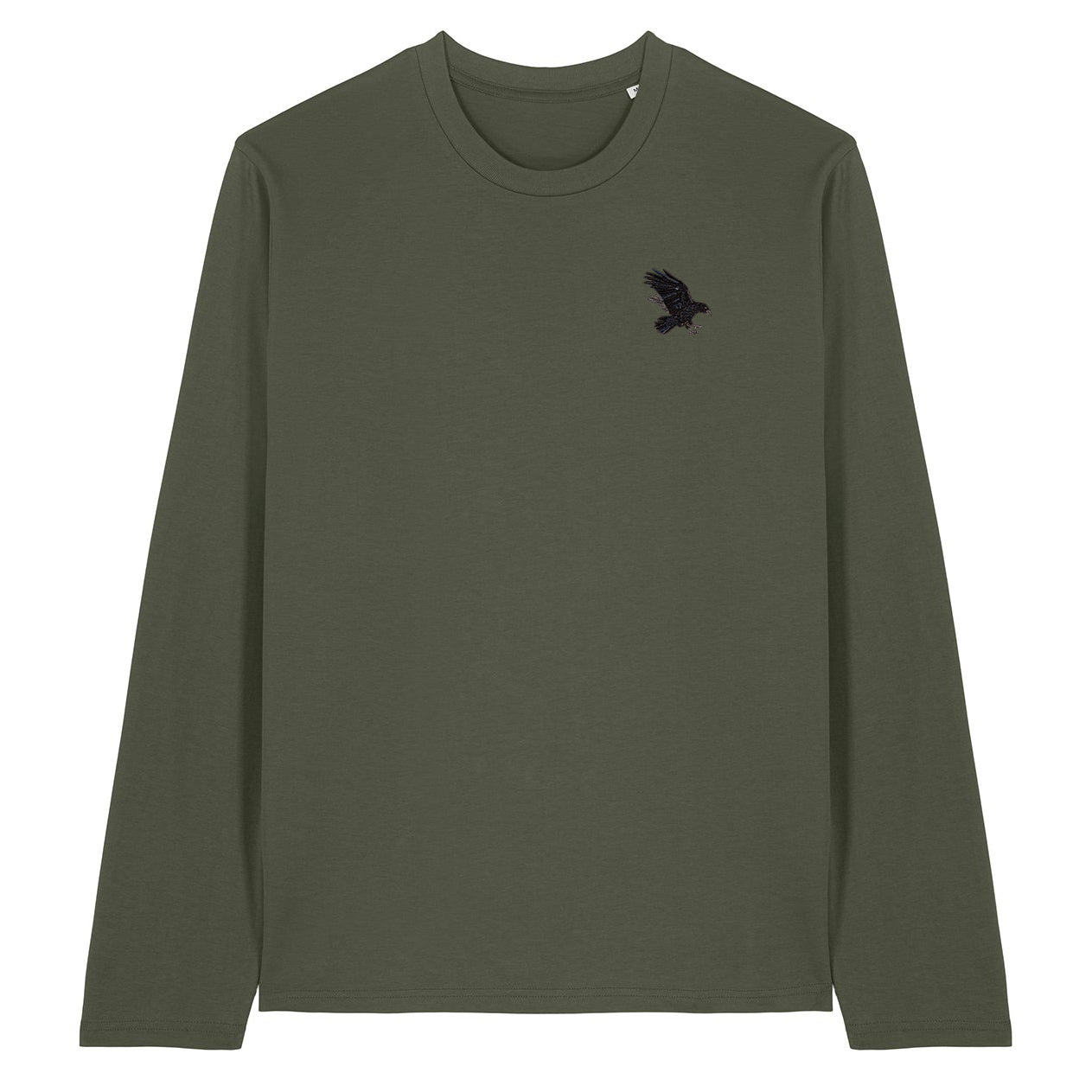 Raven Embroidered Long Sleeve T-Shirt