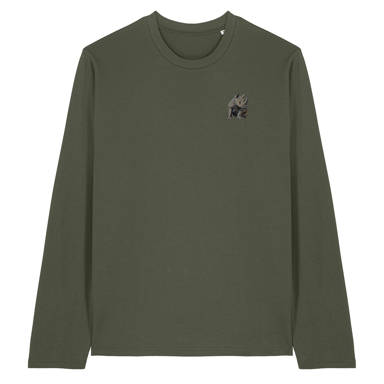 Rhino Embroidered Long Sleeve T-Shirt