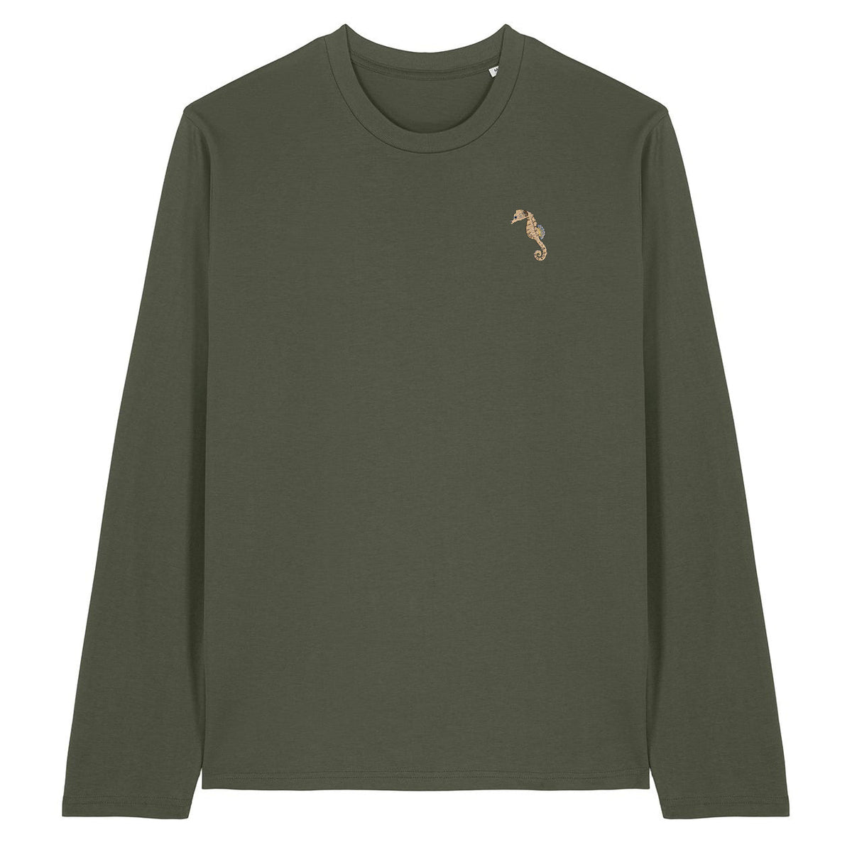 Seahorse Embroidered Long Sleeve T-Shirt