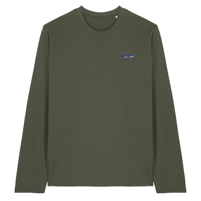 Thresher Shark Embroidered Long Sleeve T-Shirt