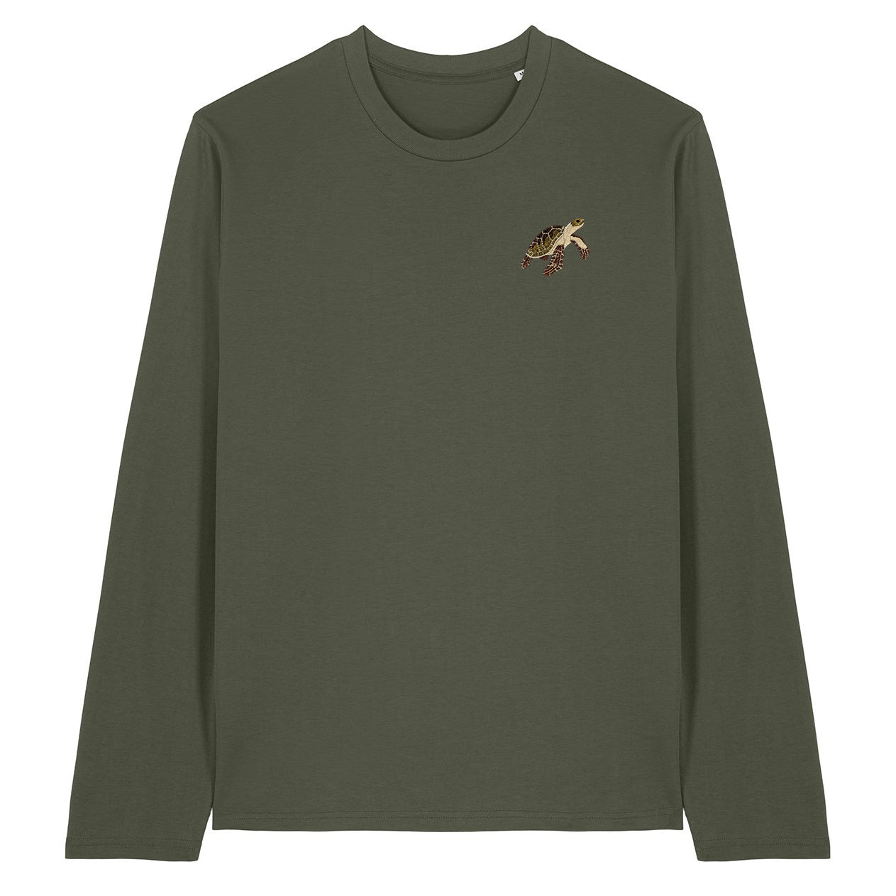 Sea Turtle Embroidered Long Sleeve T-Shirt