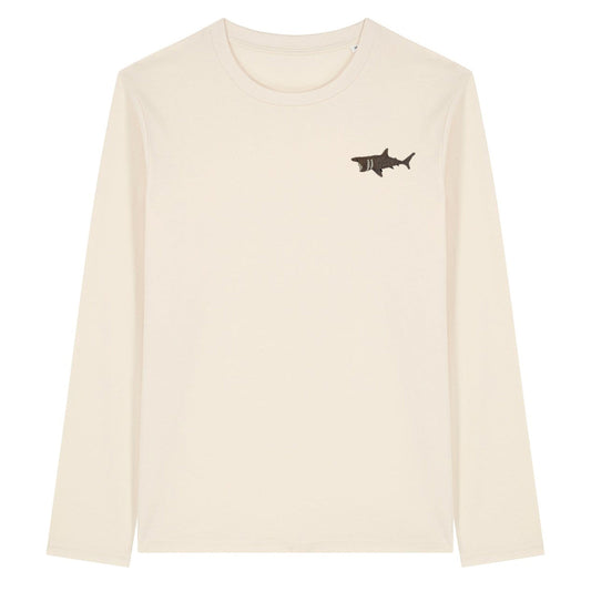 Basking Shark Embroidered Long Sleeve T-Shirt