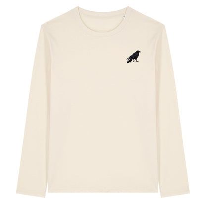 Crow Embroidered Long Sleeve T-Shirt