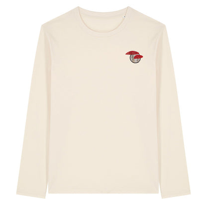Fly Agaric Mushroom Embroidered Long Sleeve T-Shirt