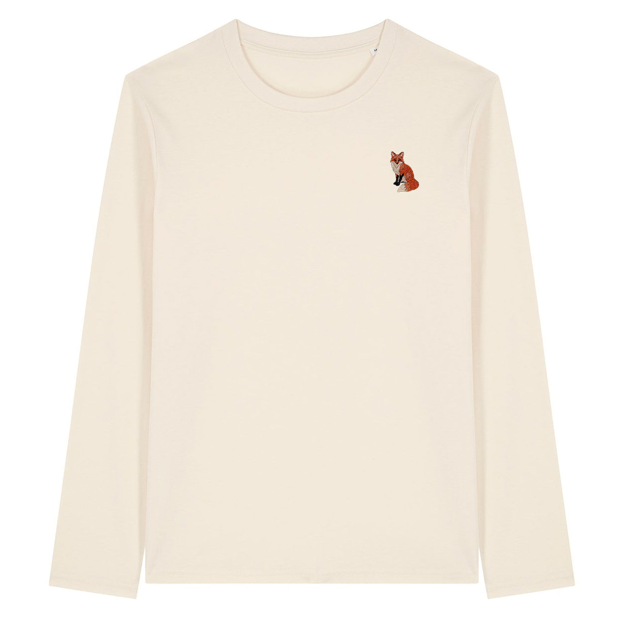 Fox Embroidered Long Sleeve T-Shirt