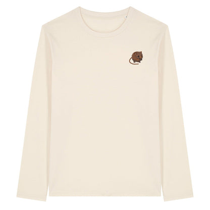 Harvest Mouse Embroidered Long Sleeve T-Shirt