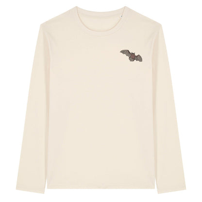 Pipistrelle Bat Embroidered Long Sleeve T-Shirt