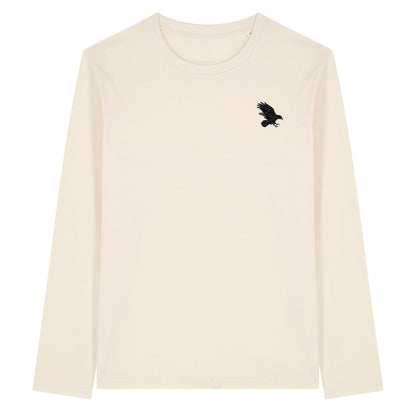 Raven Embroidered Long Sleeve T-Shirt