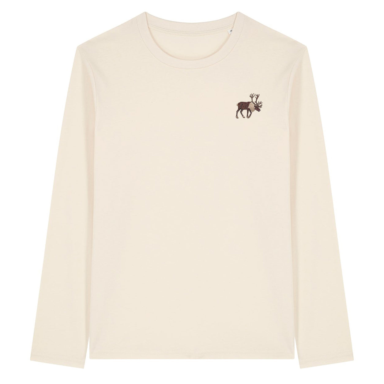 Reindeer Embroidered Long Sleeve T-Shirt