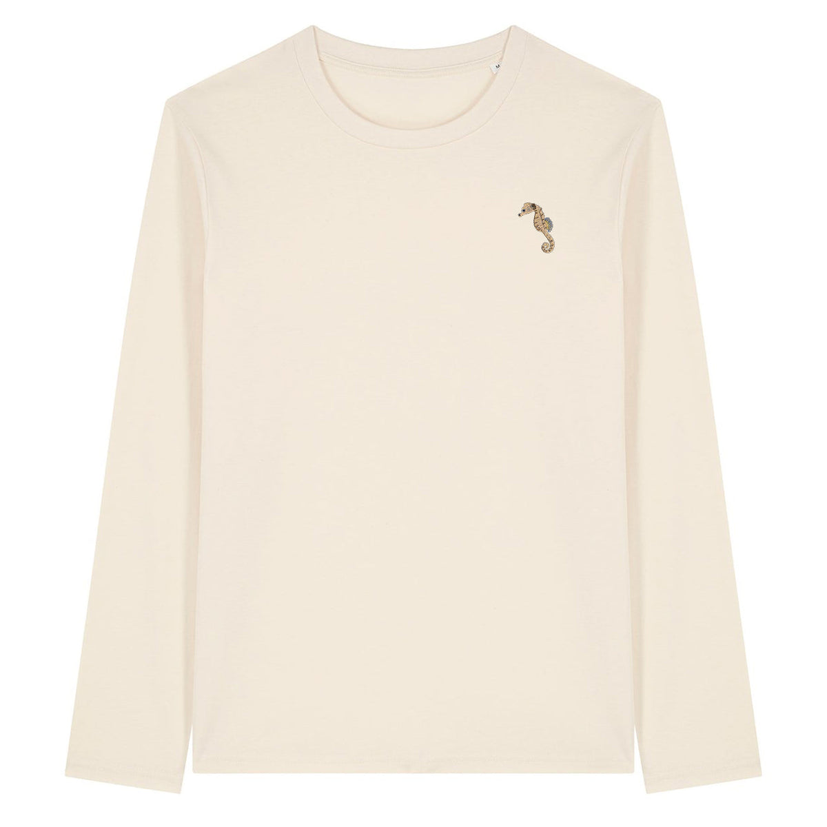Seahorse Embroidered Long Sleeve T-Shirt