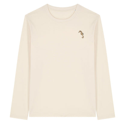 Seahorse Embroidered Long Sleeve T-Shirt