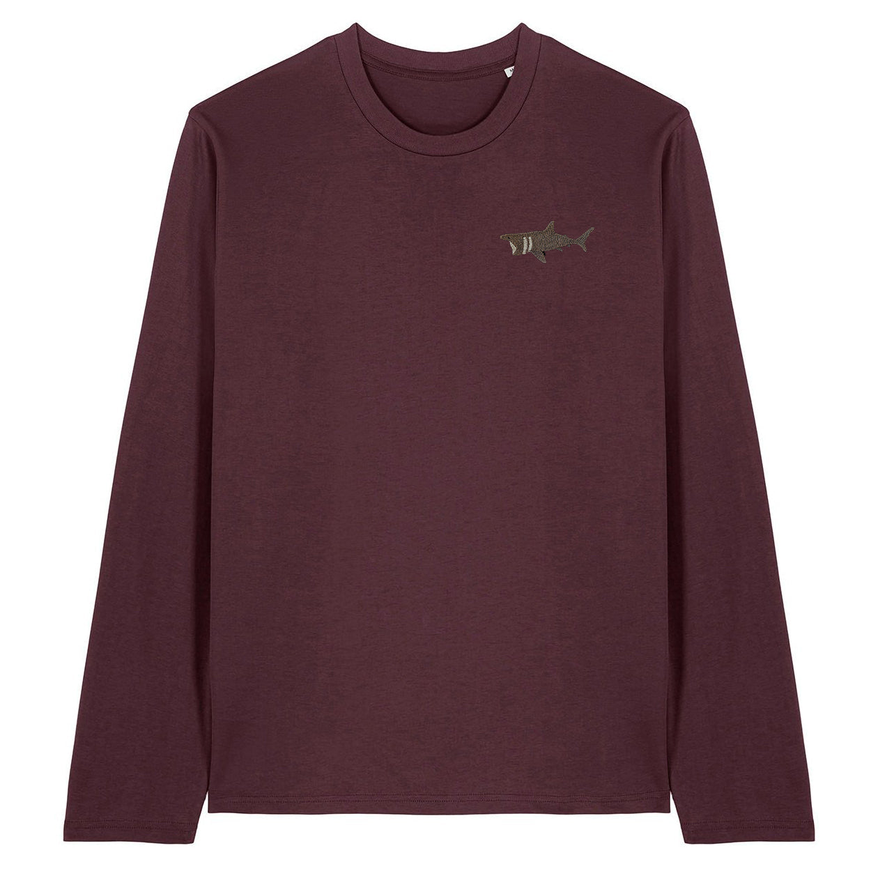 Basking Shark Embroidered Long Sleeve T-Shirt