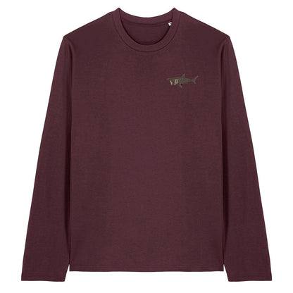 Basking Shark Embroidered Long Sleeve T-Shirt