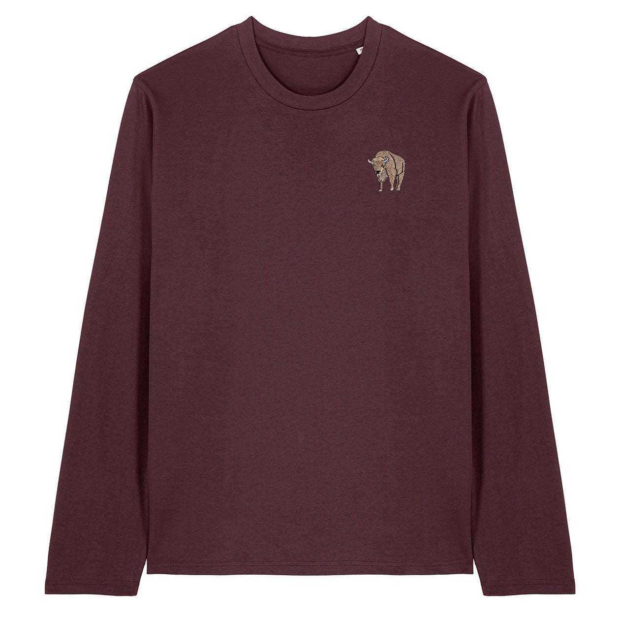 Bison Embroidered Long Sleeve T-Shirt