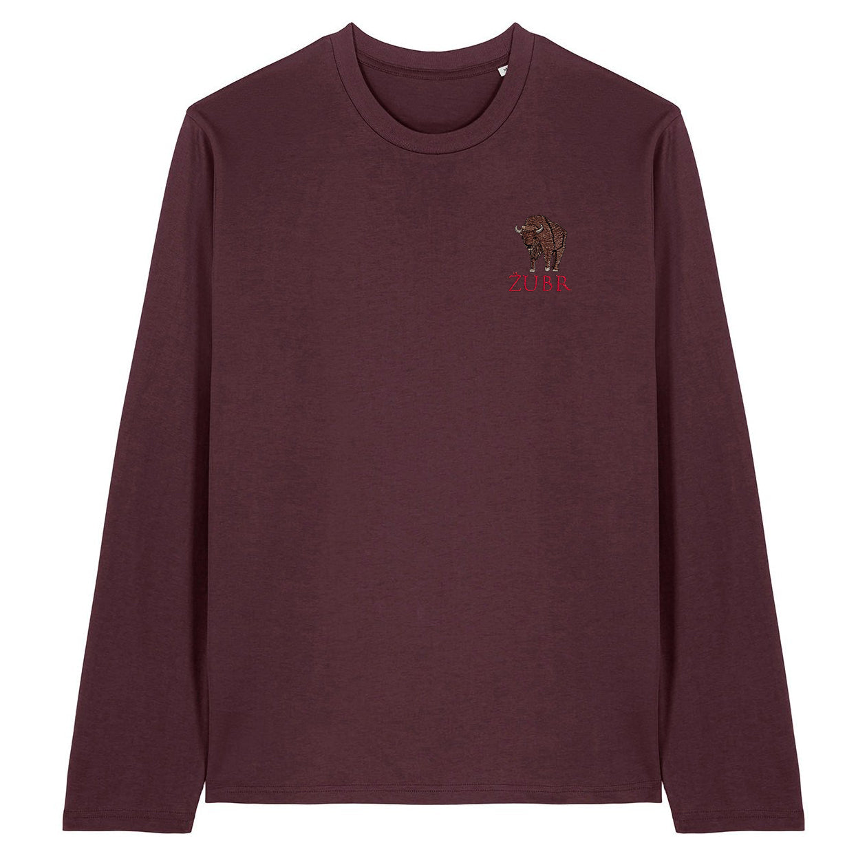 Bison Zubr Embroidered Long Sleeve T-Shirt