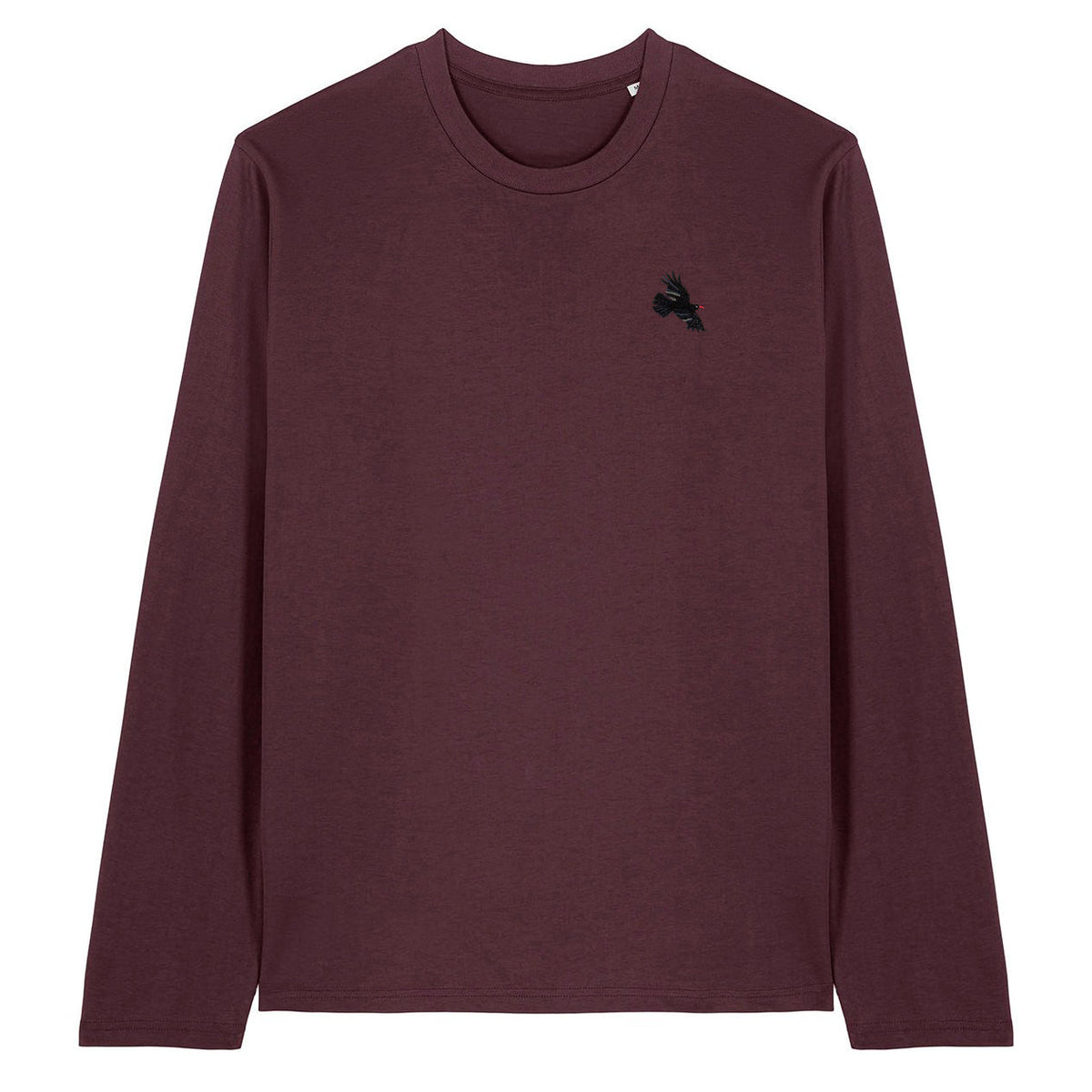 Chough Embroidered Long Sleeve T-Shirt