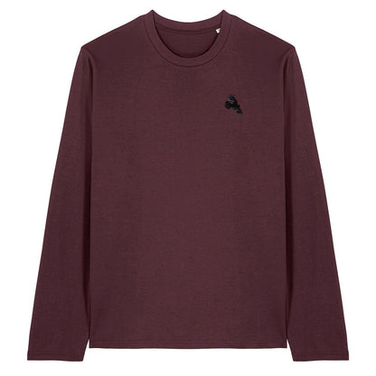 Chough Embroidered Long Sleeve T-Shirt