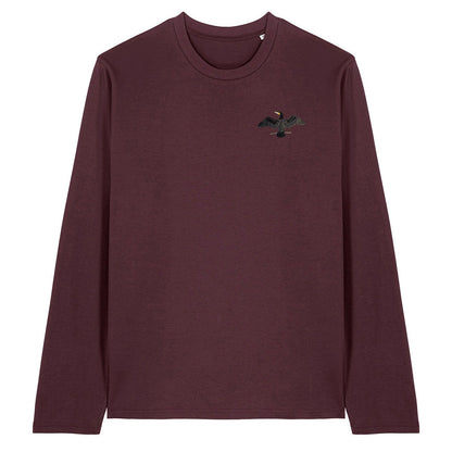 Cormorant Embroidered Long Sleeve T-Shirt