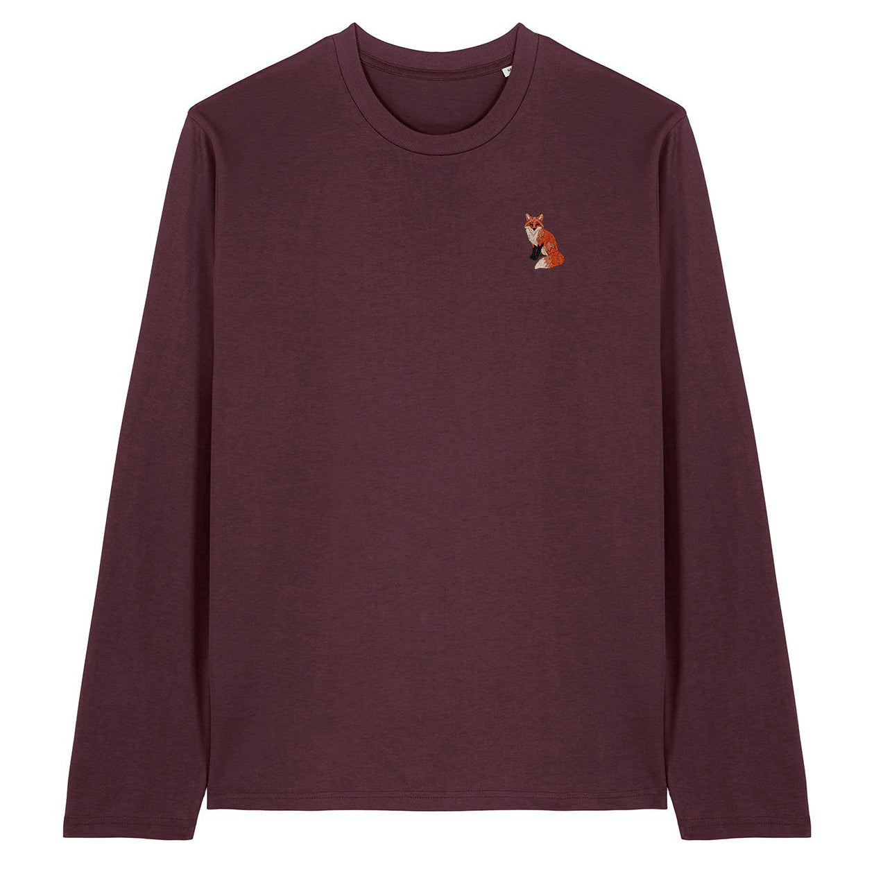 Fox Embroidered Long Sleeve T-Shirt
