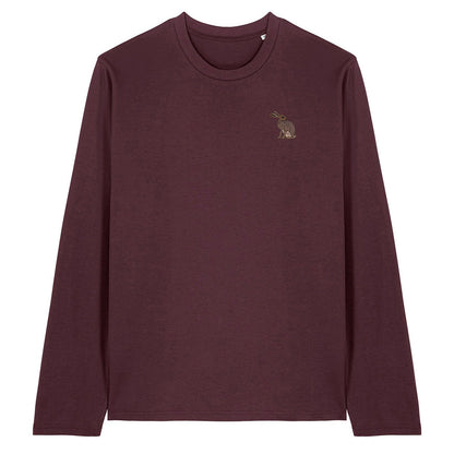 Hare Embroidered Long Sleeve T-Shirt