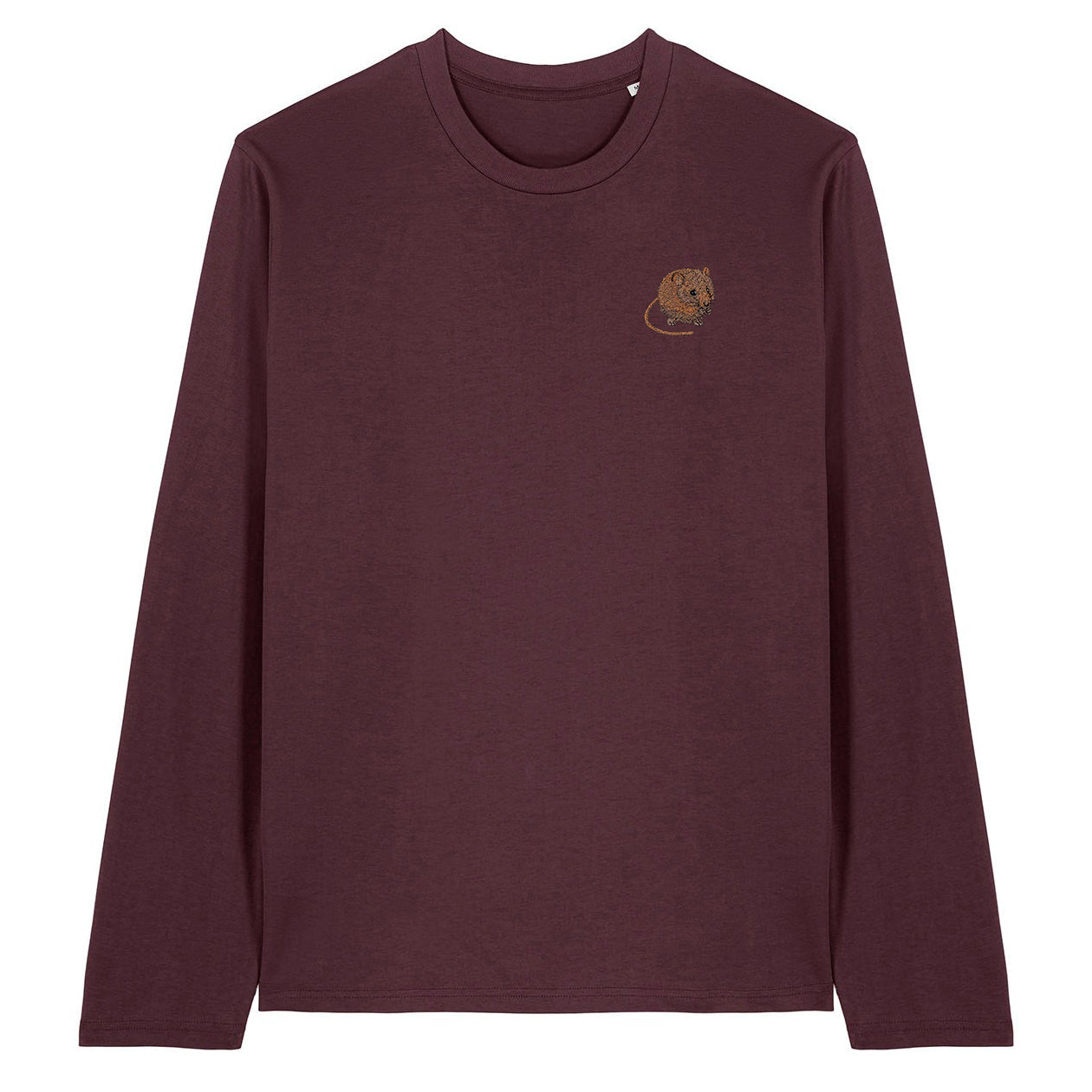 Harvest Mouse Embroidered Long Sleeve T-Shirt