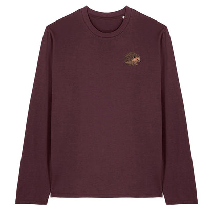 Hedgehog Embroidered Long Sleeve T-Shirt