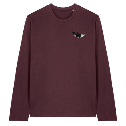 Orca Embroidered Long Sleeve T-Shirt