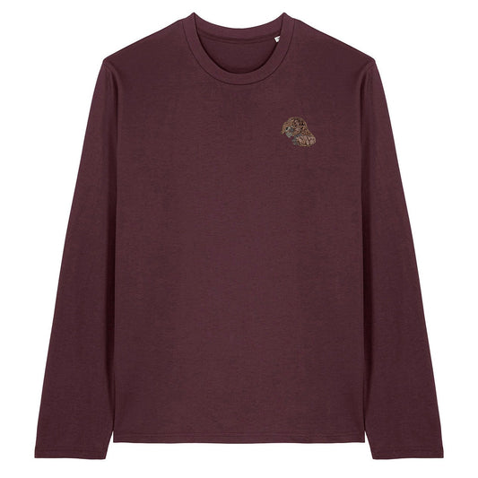 Pangolin Embroidered Long Sleeve T-Shirt