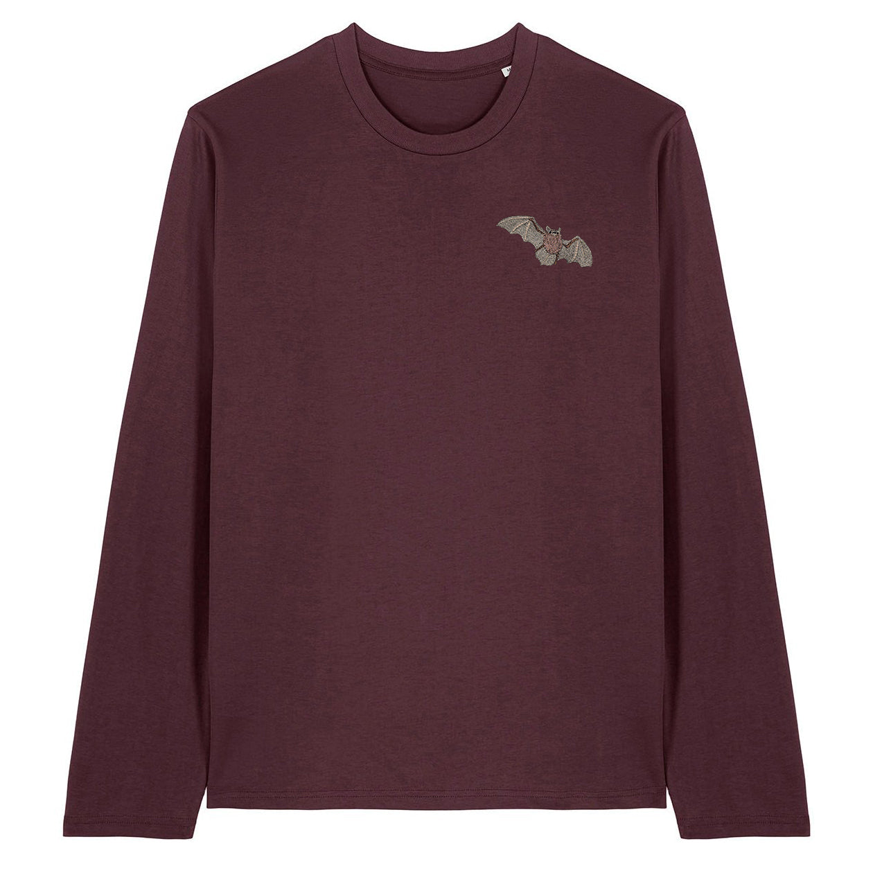 Pipistrelle Bat Embroidered Long Sleeve T-Shirt