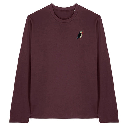 Puffin Embroidered Long Sleeve T-Shirt
