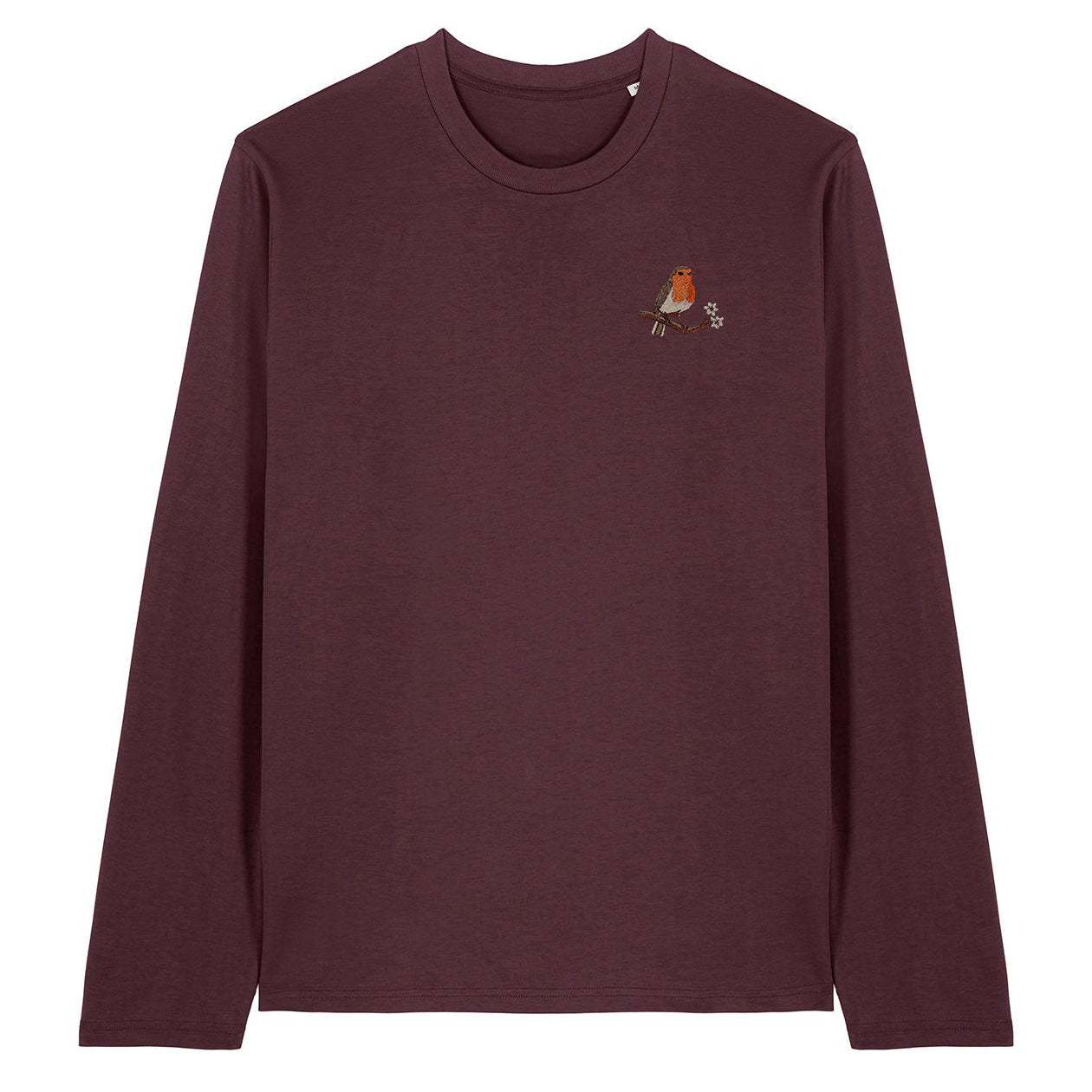 Robin Embroidered Long Sleeve T-Shirt