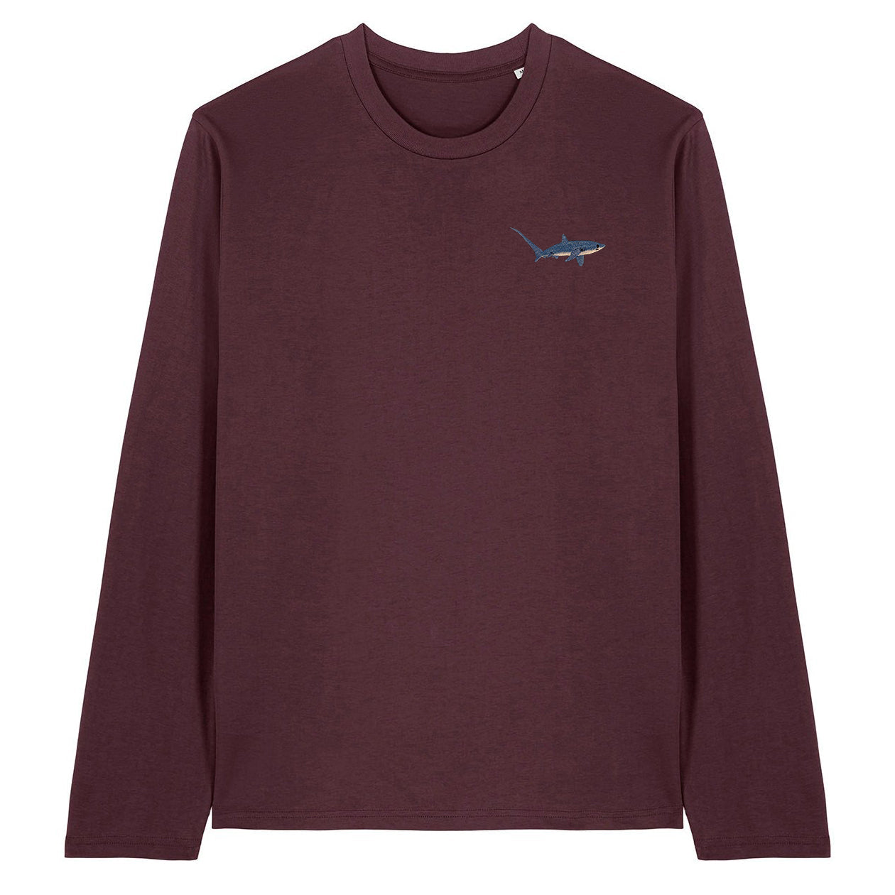 Thresher Shark Embroidered Long Sleeve T-Shirt