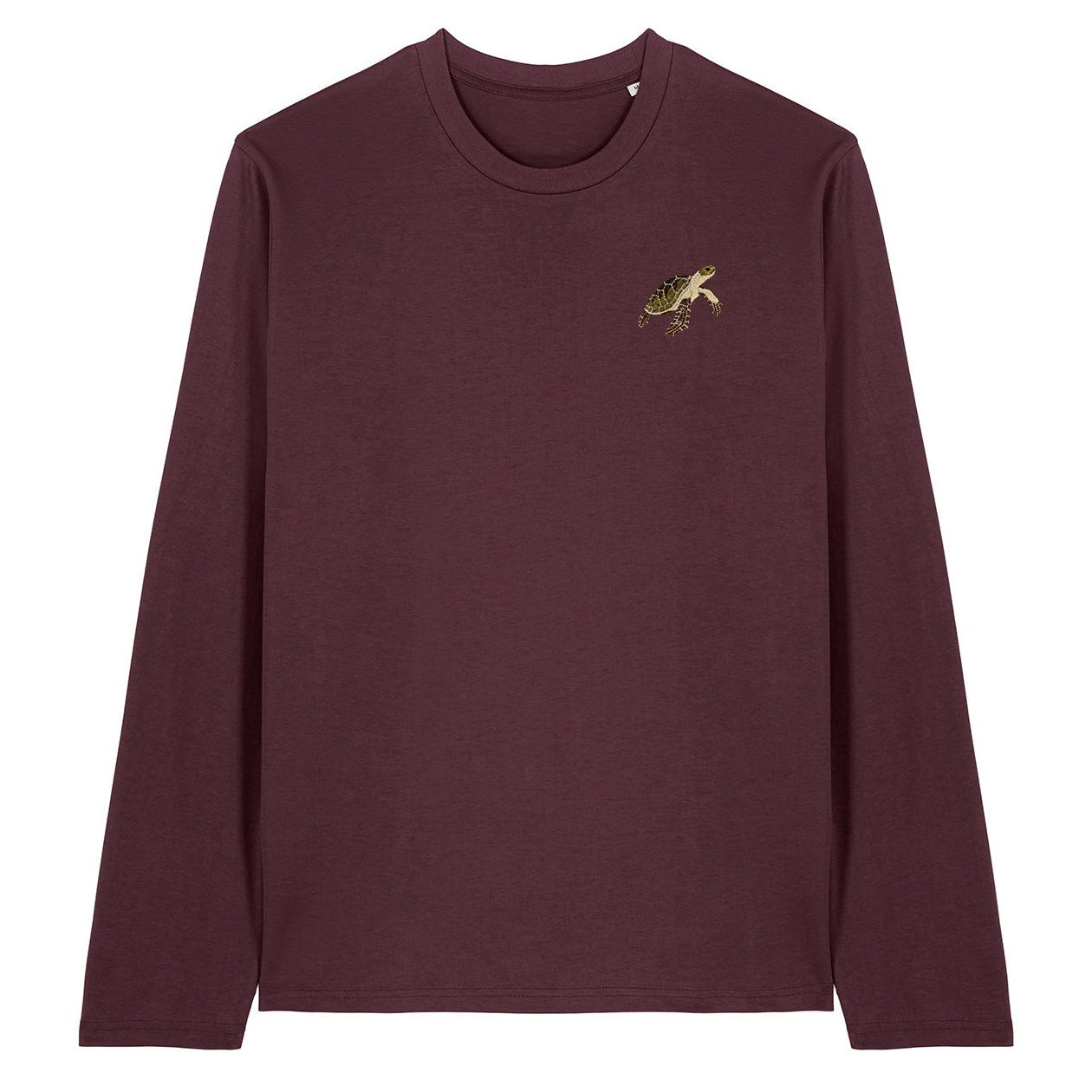 Sea Turtle Embroidered Long Sleeve T-Shirt