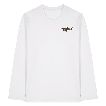 Basking Shark Embroidered Long Sleeve T-Shirt
