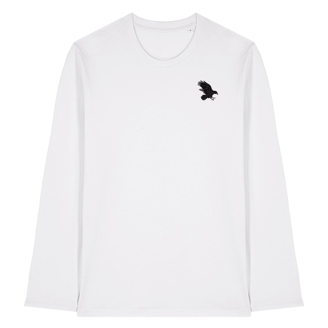 Raven Embroidered Long Sleeve T-Shirt