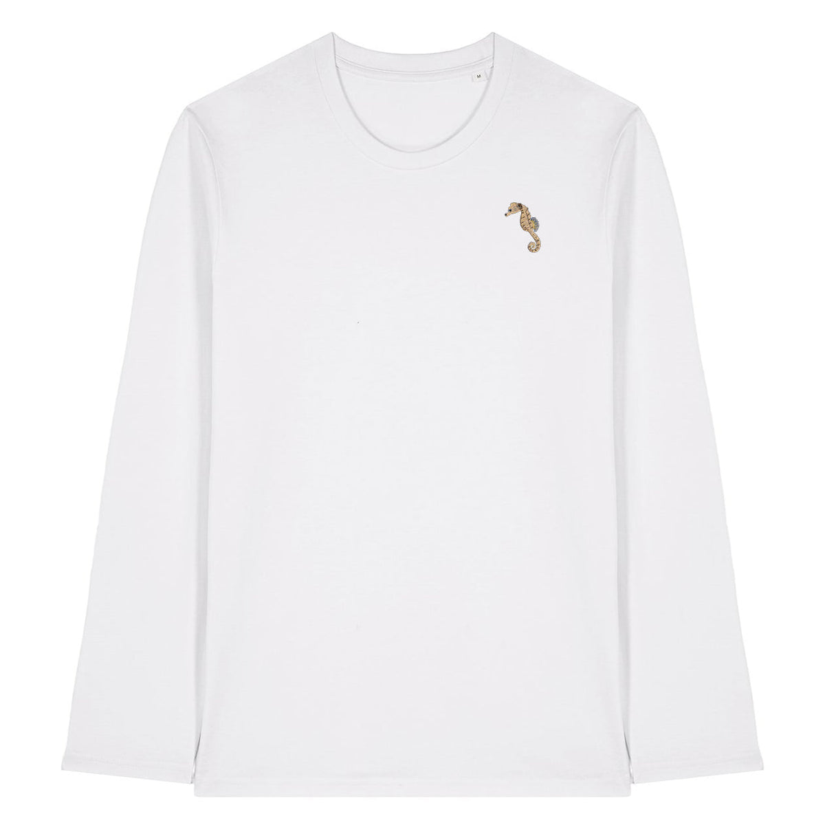 Seahorse Embroidered Long Sleeve T-Shirt