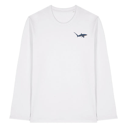 Thresher Shark Embroidered Long Sleeve T-Shirt