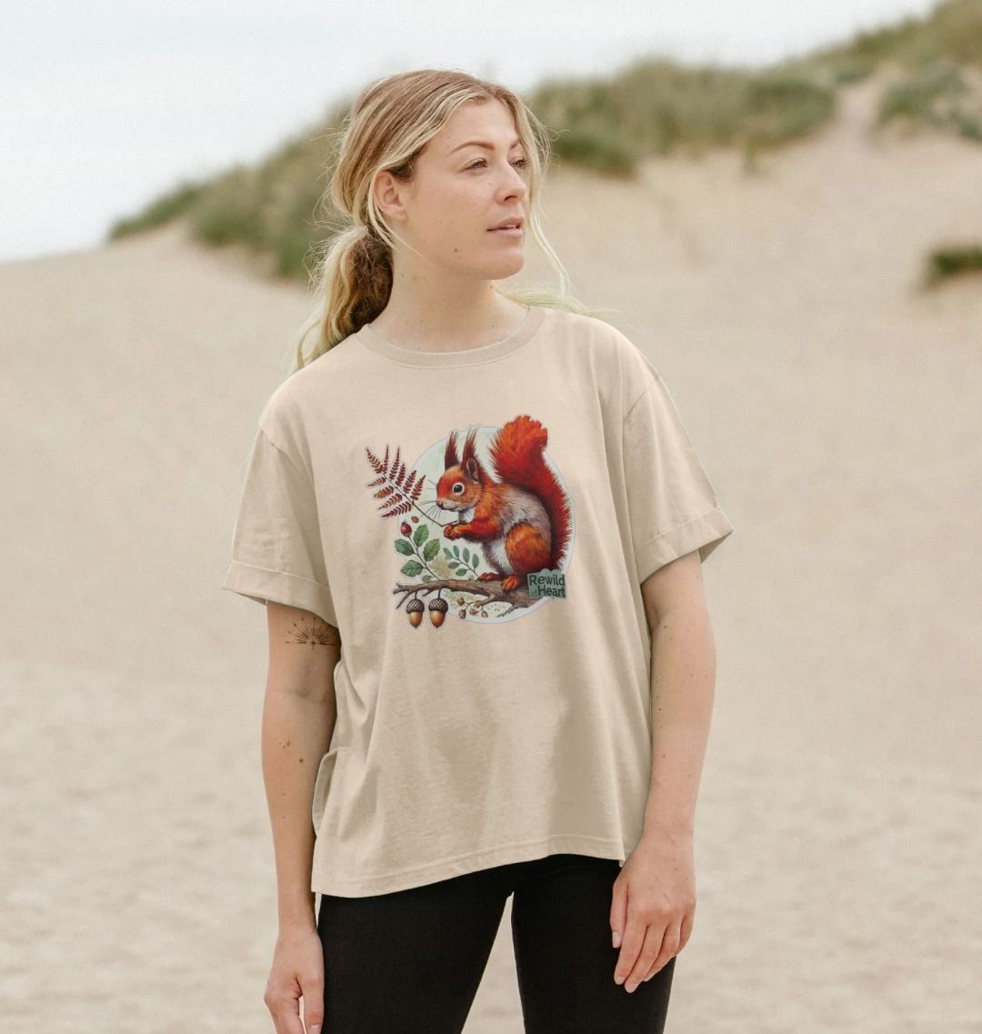 Red Squirrel Oak Women's Relaxed-Fit T-Shirt