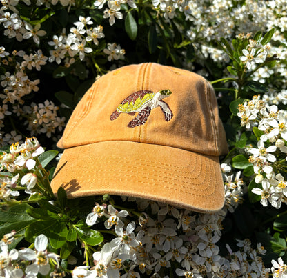 Sea Turtle Embroidered Baseball Cap