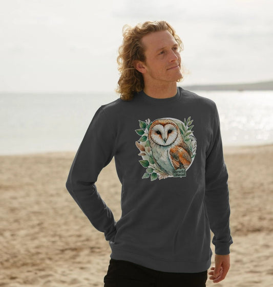 Barn Owl Woodland Men's Sweater