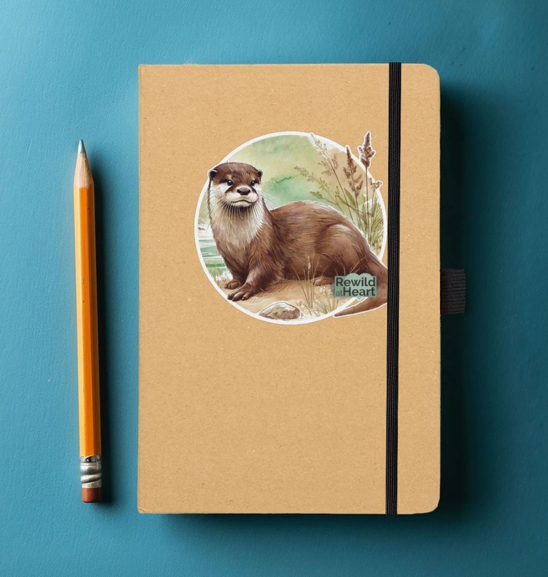 Riverside Otter Notepad | Eco-Friendly & Compact β Rewild at Heart