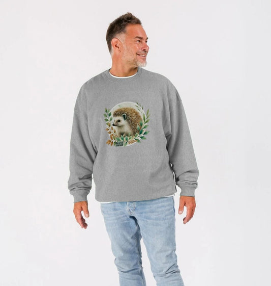 Hedgehog Harmony Men's Oversized Sweater