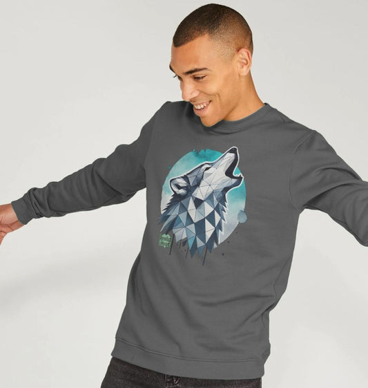 Primal Wolf Howl Men's Sweater