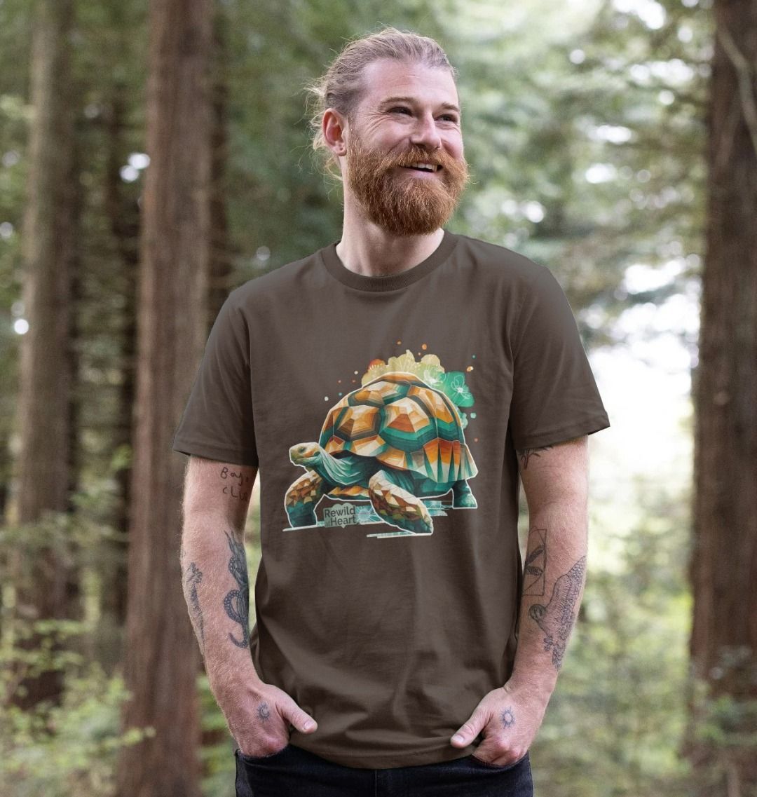 Giant Tortoise Wildflower Men's T-Shirt