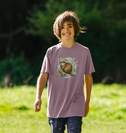 Beaver Riverbank Kids T-Shirt