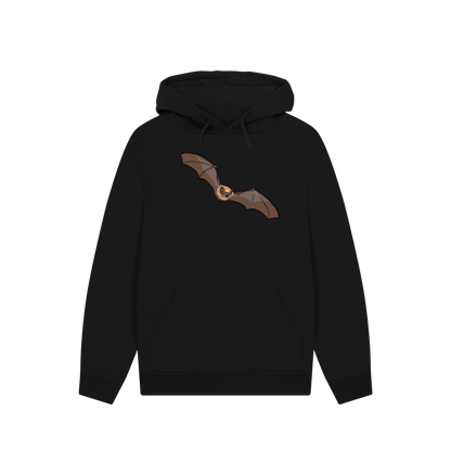 Black Printed Hoody Front