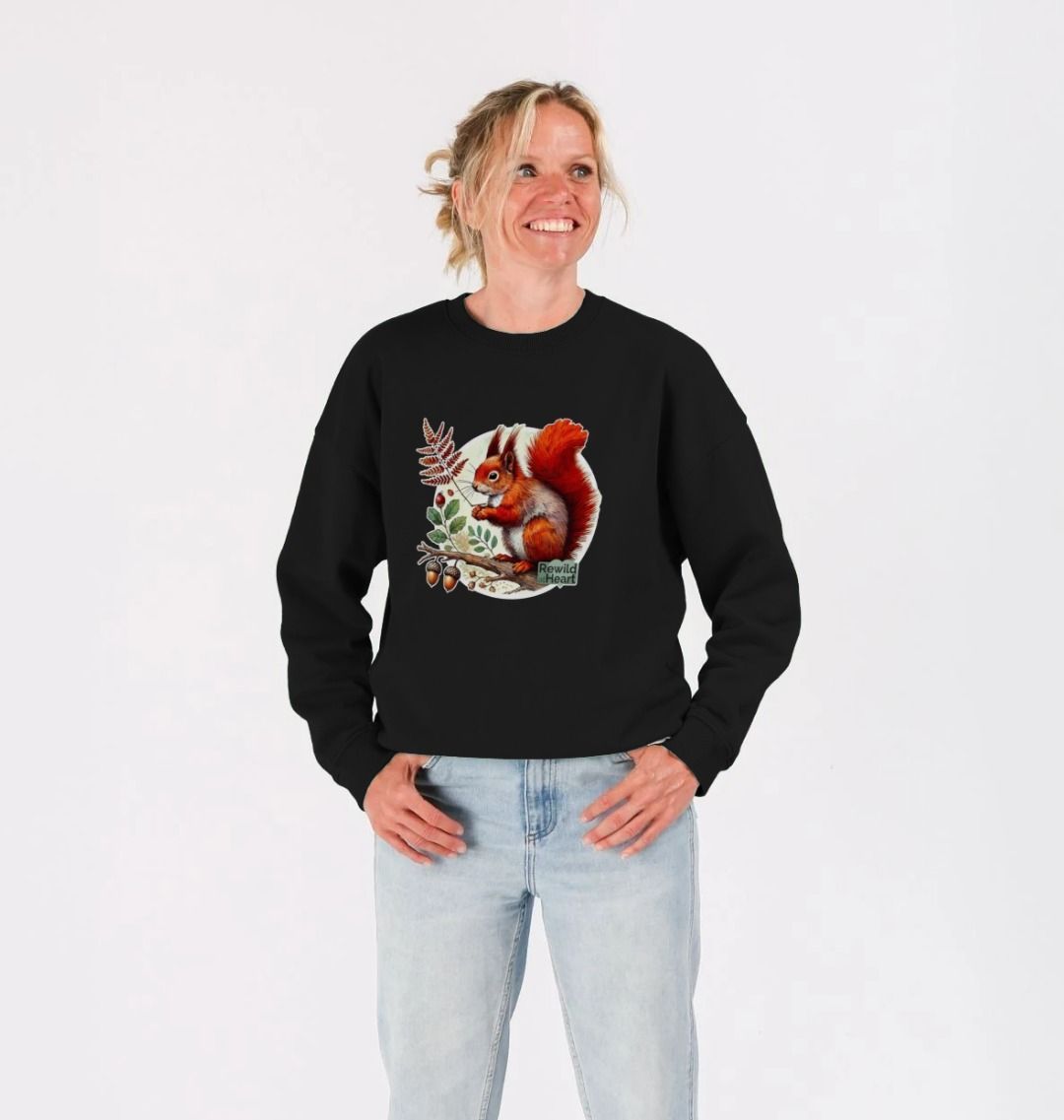 Red Squirrel Oak Women's Oversized Jumper