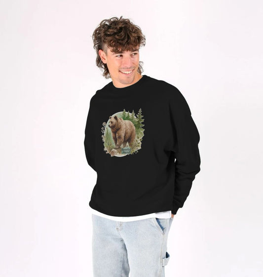 Brown Bear Wilderness Men's Oversized Sweater