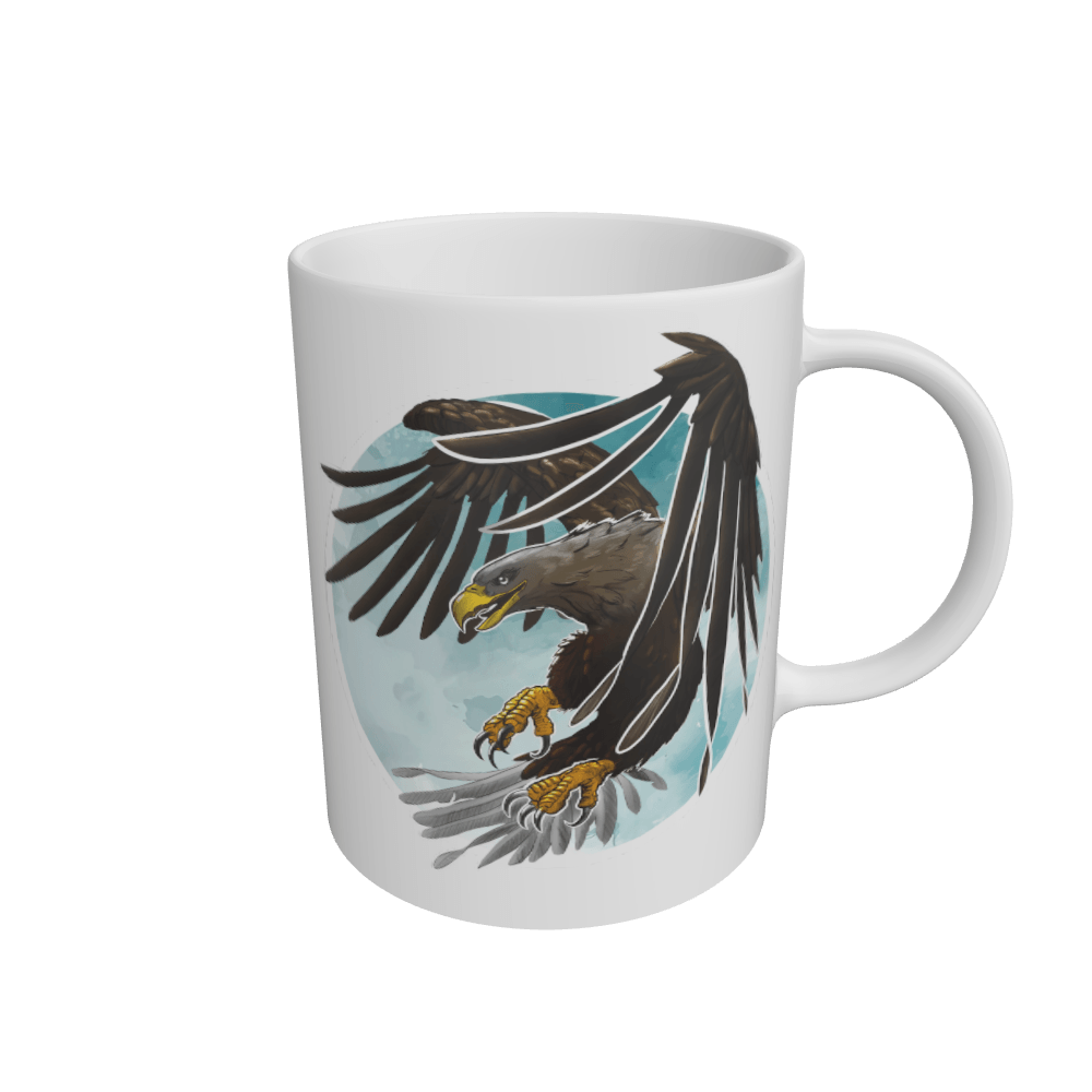 White White-Tailed Eagle Flight Mug