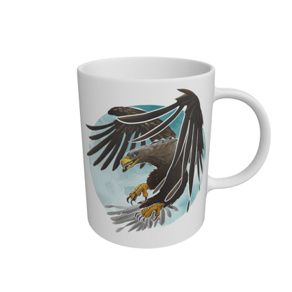 White White-Tailed Eagle Flight Mug